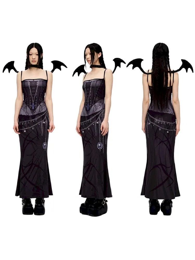 Witch Sling Fishtail Dress【s0000010232】