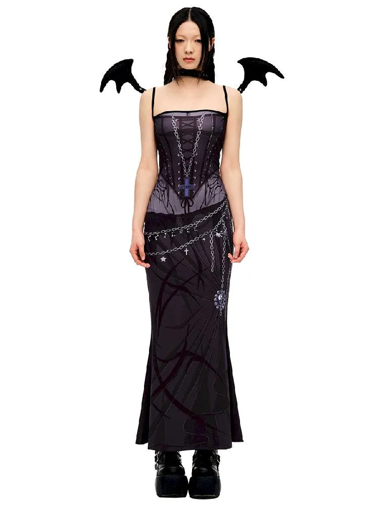 Witch Sling Fishtail Dress【s0000010232】