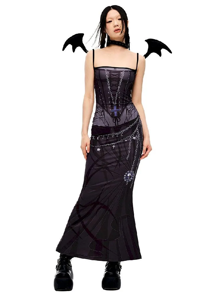 Witch Sling Fishtail Dress【s0000010232】